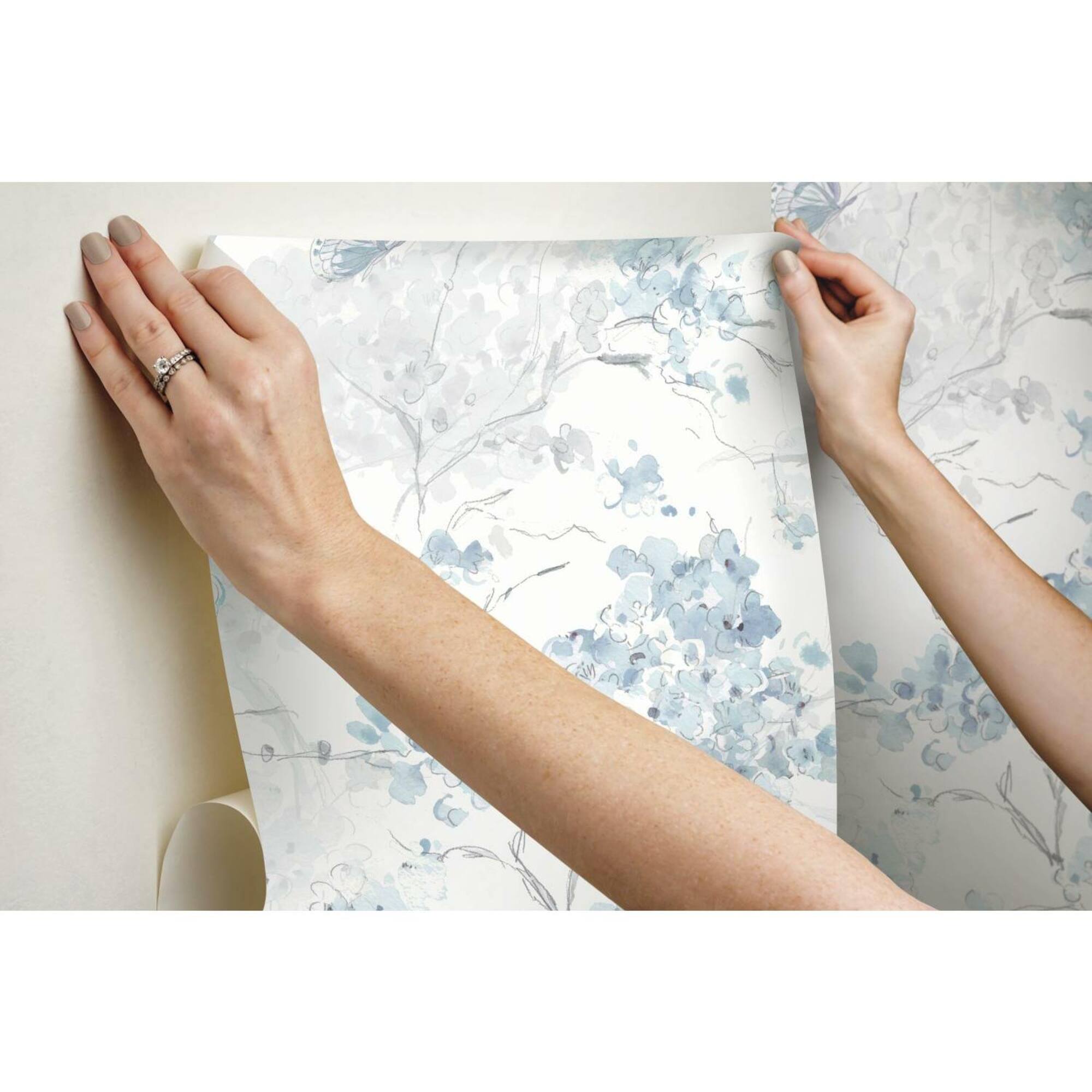 RoomMates Cherry Blossoms Peel & Stick Wallpaper